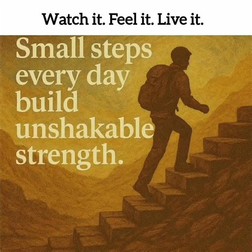 "What's the power of one small step?" #motivation #quotes