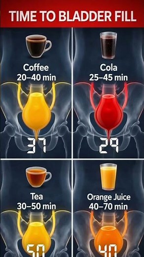 How Fast Drinks Fill Your Bladder? | Coffee vs Cola vs Tea vs Orange Juice (Medical Breakdown)