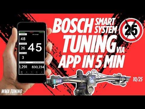 Bosch Smart System 45kmh E-Bike Tuning in 5 Min. per App!