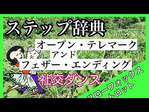 社交ダンス ステップ辞典 オープン・テレマーク・アンド・フェザー・エンディング スロー フォックストロット