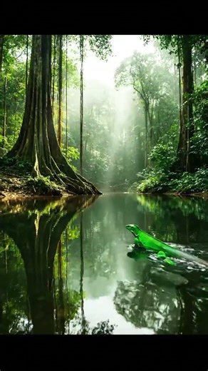 Basilisk Lizard: The Water Runner 🦎 #Shorts