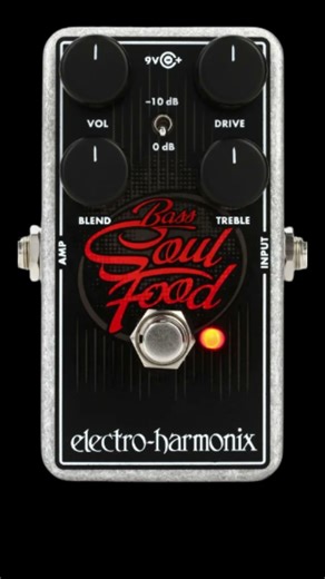 Electro-Harmonix Bass Soul Food Transparent Bass Overdrive Pedal $74