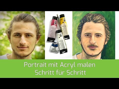 Learn to paint faces (portraits) step by step with acrylic (beginners with basic knowledge)
