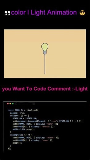 Light Bulb ON/OFF 💡 | JavaScript Magic 🔥 #shorts #webdevelopment #coding #htmlcssjs