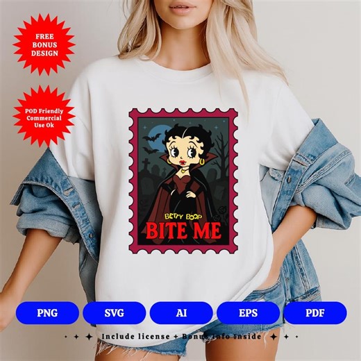 Betty Boop Halloween Svg, Retro Cartoon Witch Png, Spooky Cute Halloween Clipart, Vintage Halloween Digital Download, Printable Design - Etsy