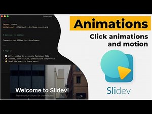 Animations in Slidev
