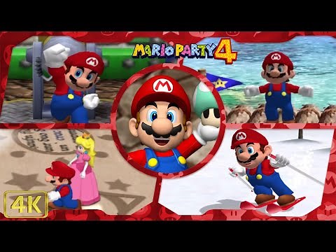 All Minigames (Mario gameplay) | Mario Party 4 ⁴ᴷ