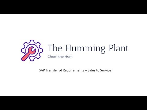 SAP Service order from Sales Order - Transfer of Requirements
