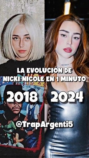 Evolución de Nicki Nicole: Antes y Después en 1 Minuto