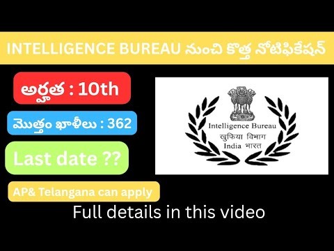 Intelligence Bureau 10th Pass Govt Job 2025 | Eligibility, Salary & How to Apply