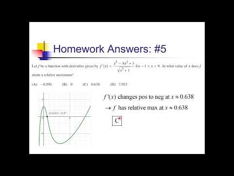 Local Extrema: Problem Set #1