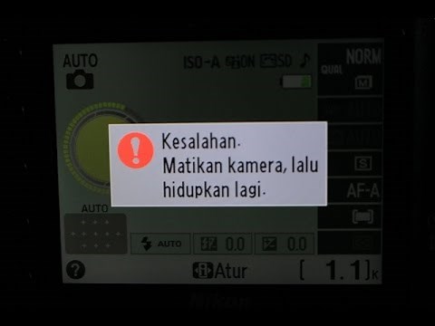 DSLR NIKON D3200 | ERROR PRESS SHUTTER RELEASE BUTTON AGAIN