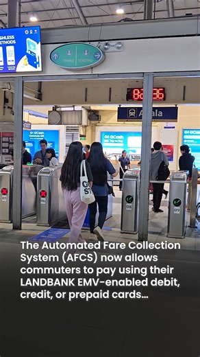 #LBPNewsBrief: LANDBANK reinforces its role as a key enabler in building smarter, cashless public transport with the pilot launch of the DOTr’s Automated Fare Collection System (AFCS) for MRT-3. As the sole acquiring bank and transit payment gateway integrator, LANDBANK enables seamless fare payments using Europay, Mastercard, and Visa (EMV)-enabled debit, credit, or prepaid cards*—making commuting faster, safer, and more convenient for commuters. Together with government partners DICT, BSP, and