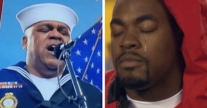 Internet in awe as Generald Wilson sings national anthem at NFL game moving Chris Jones to tears