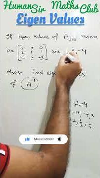 Eigen Value of Inverse of A Shortcut Trick #mastercadre #MHCET #BITSAT#JEE #NBHM #CSIRNET
