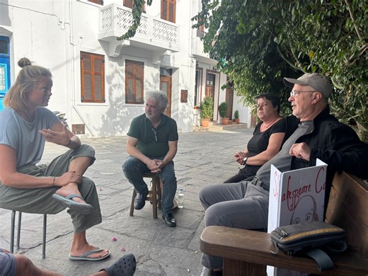 Christopher Phillips on the ‘Socrates Cafe’ Gatherings in Nisyros - The National Herald