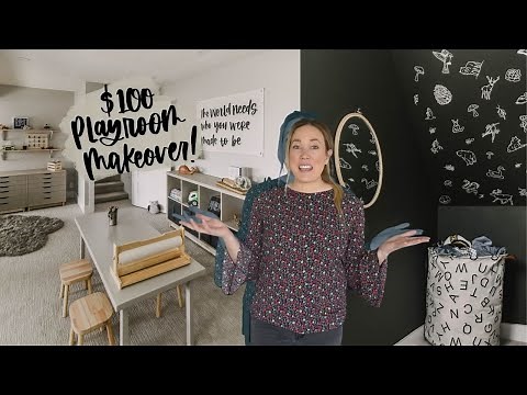 Budget Playroom Makeover | $100 DIY Room Transformation!