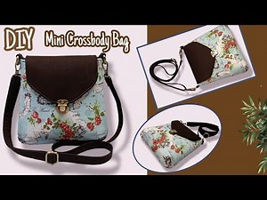 DIY Cara Membuat Tas/Mini Crossbody Bag Tutorial & Pattern