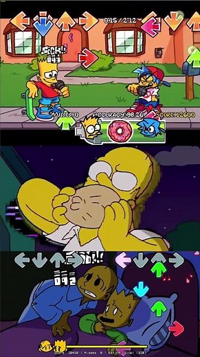 AAAAHHHH - FNF Simpson x Darkness |Screaming Animation #fnf #simpson #shortsviral