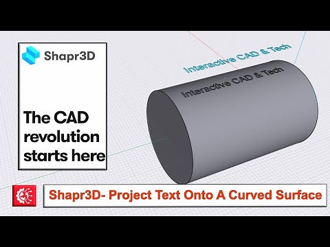 Shapr3D- Project Text Onto A Curved Surface