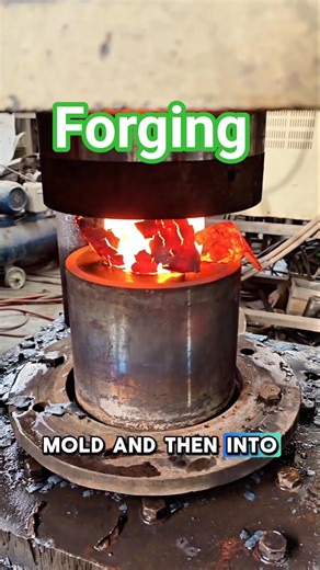 Forging a large iron rivet #rivets #forging
