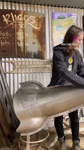 Custom Metal Shaping of Toyota Stout Firewall