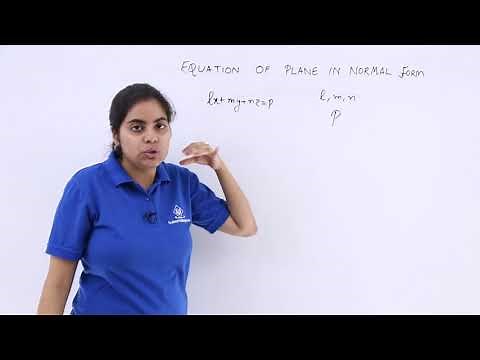 Class 12th – Cartesian Equation of Plane in Normal Form | Tutorials Point