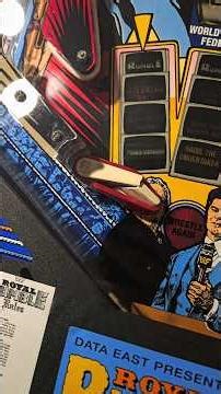 WWF DATA EAST Royal Rumble pinball gets a flipper rebuild! #pinball #MANCAVE #gaming #arcade #repair
