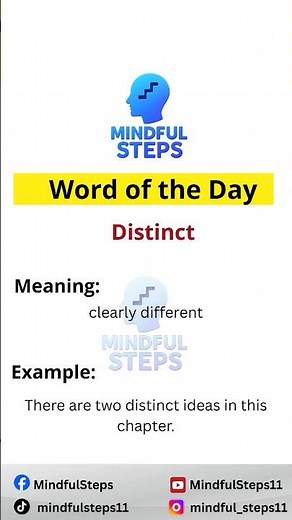 🇬🇧 Distinct Meaning : Flash Card : Learn English Vocabulary #shorts #vocabularybuilder