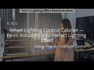 Full Installation of YC-BUS Smart Lighting Control Cabinet | Easyctrl Intelligent Lighting System