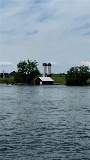 The silos on Carleton Island are repurposed from their original use as part of a Zenda Farms barn. They have been converted into private residences and observation towers. | Riverview Photography