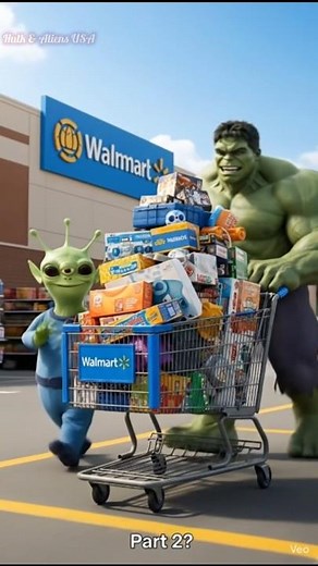 Alien in Walmart 👽 First Time Shopping in America | Alien Walmart for First Time ‪@HulkAlienUSA‬