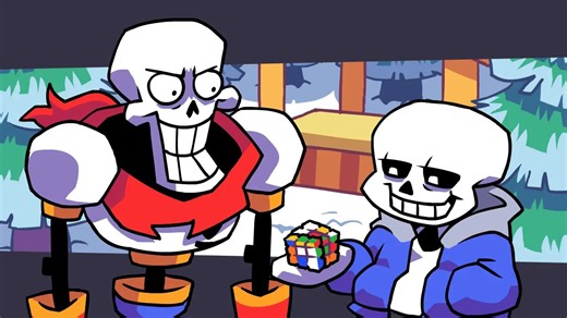 【Undertale动画/中字】无[Sans]解魔方（BY：Jon SpeedArts）