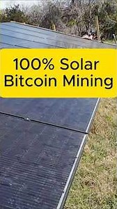 Solar Bitcoin Mining