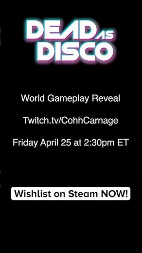 Dead as Disco x ‪@CohhCarnage‬ - Stream