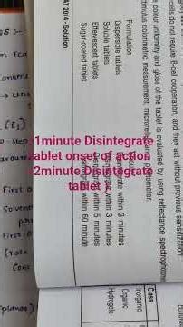 #Disintegration tablets time line.#viral reel