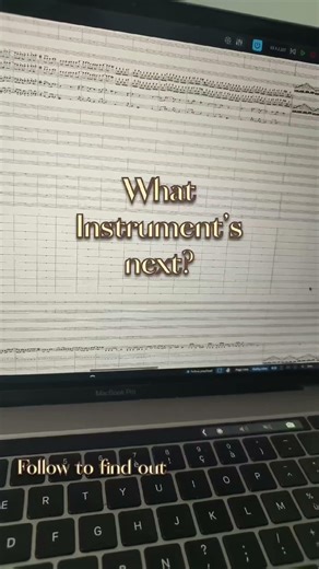 Dear Scroller, It appears this won't be just an orchestra!#band #score #original #orchestra #journey