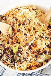 Easy Crunchy Quinoa Cabbage Salad