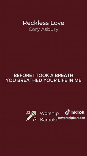 Reckless Love Full Version - Worship Karaoke
