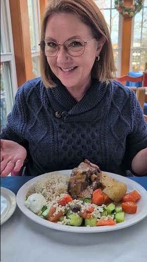Lunch at Asteras Greek Restaurant in Nanaimo. Delicious meals, friendly service! The main course!