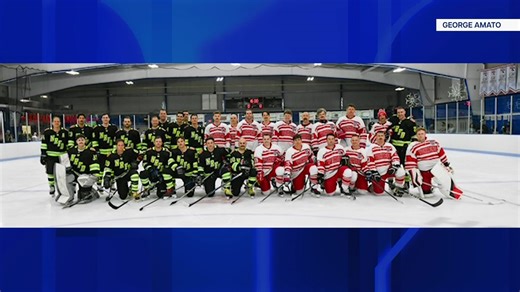 New Rochelle, Yonkers firefighters face off on ice to honor fallen captain
