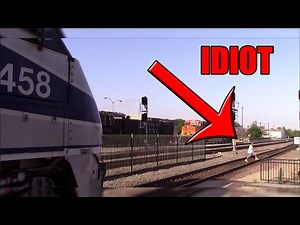 Why People Get Hit By Trains: Man Runs in front of Amtrak Train in Fullerton, CA