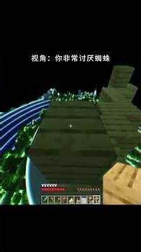 視角：你討厭蜘蛛 #我的世界玩家 #創作者中心 #創作靈感 #我的世界生存與冒險 #我世界生存挑戰