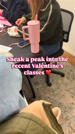 Kendra | DIY Hand Embroidery | Happy Valentine’s Day to all of you happy stitchers! Here’s a behind the scenes sneak peak into some of our recent classes. Love and yarn... | Instagram