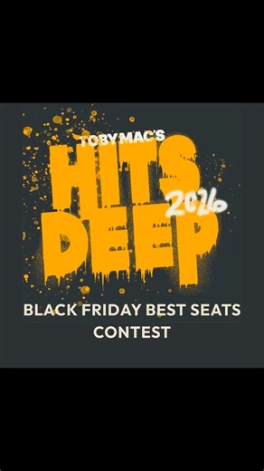 🎤 TOBYMAC – Hits Deep Tour 2026 is coming to NEW MEXICO! 🎉 📅 February 12, 2026 📍 Rio Rancho Event Center 🔥 BLACK FRIDAY GIVEAWAY: BEST SEATS IN THE HOUSE! Win a pair of seats RIGHT NEXT TO THE STAGE to see TobyMac, Crowder & Jeremy Camp! 🙌✨ How to enter: 👉 Text HITS to 58326 by November 30th! Don’t miss this chance to be up close for an unforgettable night of worship, energy & hope! 🎶✨ #TobyMac #HitsDeepTour #FamilyLifeRadio #Albuquerque #RioRanchoEventCenter #Crowder #JeremyCamp #Contes
