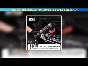Review SPTA NEW 12V Cordless Mini Car Polisher Scratches Killer Detailing RO DA Machine 1/2/3 Inch•