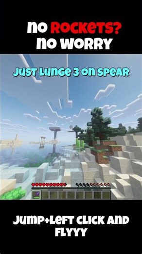 Flying WITHOUT Rockets in Minecraft?? 😱 #minecraft #shorts #viral