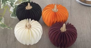 How To Make Mini Paper Pumpkins For Fall