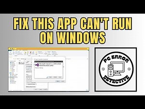 How To Fix This App Can't Run On Your PC in Windows 10