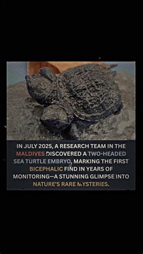 Two-headed turtle found in Maldives | Rare Sea Turtle 🐢